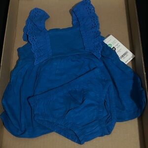 New with Tags: Carter’s Sundress and diaper cover - 3m